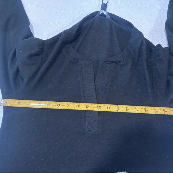 💚Buffalo David Bitton Elegant Black Blouse - Picture 4 of 8